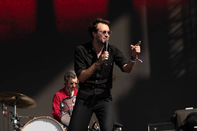 IPA86617571 - London: The Vaccines perform live at the BST Festival in Hyde Park. Pictured: Justin Young  Copyright: xCRISTINAxMASSEIx xx 86617571