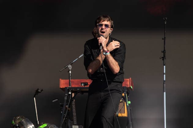 IPA86617747 - London: The Vaccines perform live at the BST Festival in Hyde Park. Pictured: Justin Young  Copyright: xCRISTINAxMASSEIx xx 86617747