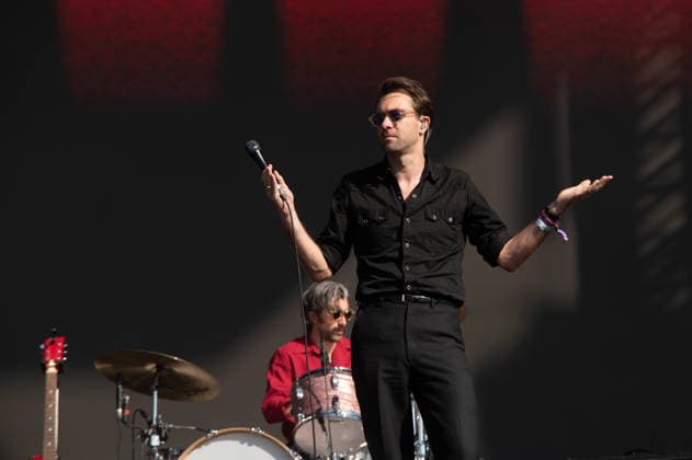 IPA86617584 - London: The Vaccines perform live at the BST Festival in Hyde Park. Pictured: Justin Young  Copyright: xCRISTINAxMASSEIx xx 86617584