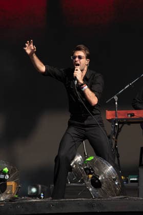 IPA86617598 - London: The Vaccines perform live at the BST Festival in Hyde Park. Pictured: Justin Young  Copyright: xCRISTINAxMASSEIx xx 86617598