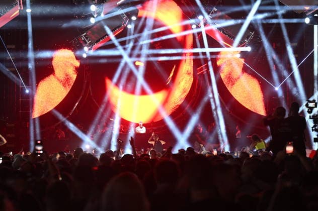 Split, July 26, 2026. The 12th edition of the Ultra Europe festival, held from July 10 to 12 at Park Mladezi. In the photo: the second night of the festival. Photo: Tom Dubravec CROPIX Split CROATIA Copyright: xxTomxDubravecx td_festival_ultra83-110726