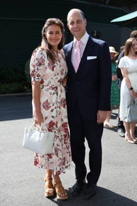 . 12 07 2026. London, United Kingdom. Lord Frederick Windsor and Sophie Winkleman arriving for the Mens Singles Final on the last day of the Wimbledon Tennis Championships in London.  xStephenxLockx xi-Imagesx IIM-26902-0001
