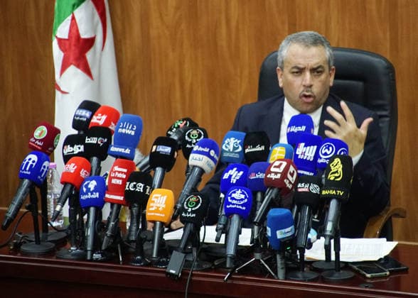 Minister of Education for the 2026 Baccalaureate Mohamed Seghir Saadaoui, Algerian Minister of Education, holds a press conference at the Ministry of Education headquarters in Algiers, Algeria, on July 12, 2026, to announce the results of the 2026 high school graduation exam. Photo by Karim Djaoui, APP, Algiers, Algeria Copyright: xAlgÃ riexPressexPhotosxAPPxKarimxdjaouix xAPPx DSC07491.jpeg