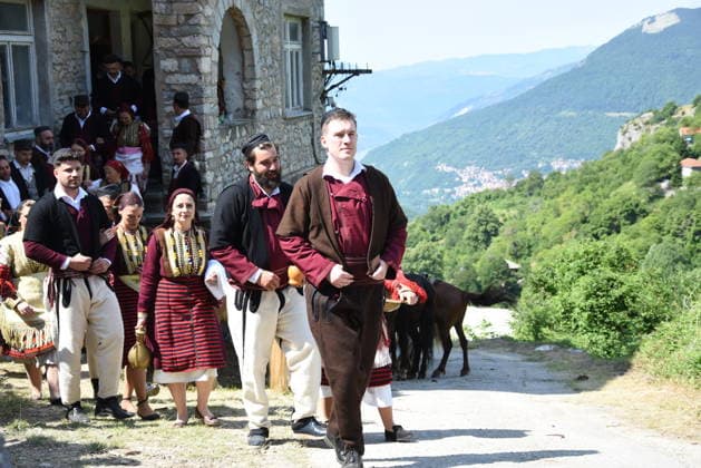 Traditional Galichnik Wedding in North Macedonia MAVROVO AND ROSTUSA, NORTH MACEDONIA - JULY 12: A view from centuries-old Galichnik Wedding, one of the Balkans most distinctive traditional wedding ceremonies, held in the historic mountain village of Galichnik, about 110 kilometers west of Skopje, in Mavrovo and Rostusa, North Macedonia, on July 12, 2026. The annual event, regarded as one of the country s most important cultural heritage traditions, attracts visitors from across North Macedonia and abroad. Medin Nuredini Anadolu Mavrovo and Rostusa North Macedonia. Editorial use only. Please get in touch for any other usage.  Copyright: x2026xAnadoluxMedinxNuredinix