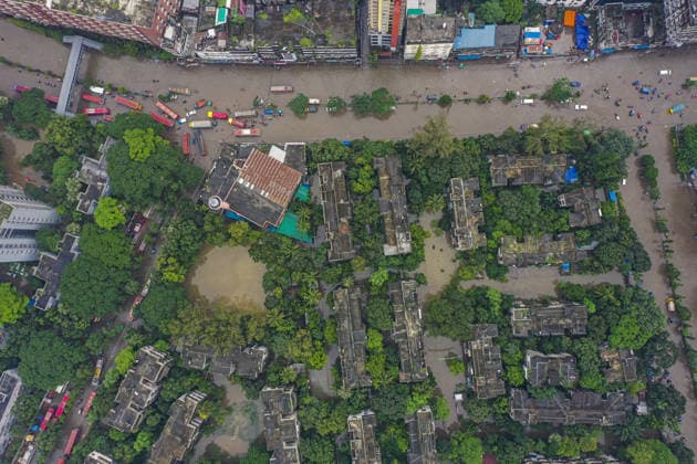 Persistent rain leaves Dhaka waterlogged, disrupting daily life DHAKA, BANGLADESH - JULY 12: Continuous heavy rainfall over the past several days has caused widespread waterlogging across different parts of the capital, Dhaka, Bangladesh on July 12, 2026. Flooded roads, residential neighborhoods, and commercial areas have disrupted the daily lives of residents, with day laborers, pedestrians, schoolchildren, and families among those most affected. Waterlogged streets have severely hampered the movement of private vehicles and other transport, while the ground floors and entrances of many buildings have been inundated. Stray dogs have also struggled to navigate the flooded streets. The prolonged rainfall has significantly disrupted normal li  Copyright: x2026xAnadoluxAbdulxGonix