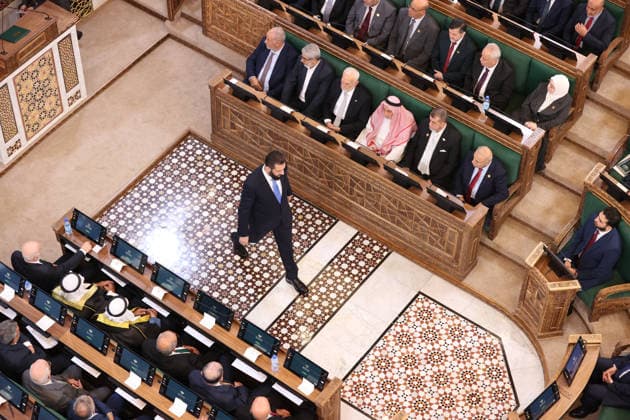 Syria holds first People s Assembly Session since Assad s fall DAMASCUS, SYRIA - JULY 12: Syria s first People s Assembly session since the fall of the Assad regime is held at the parliament building, attended by Syrian President Ahmed al-Sharaa, in Damascus, capital of Syria, on July 12, 2026. Izz Aldien Alqasem Anadolu Damascus Syria. Editorial use only. Please get in touch for any other usage.  Copyright: x2026xAnadoluxIzzxAldienxAlqasemx