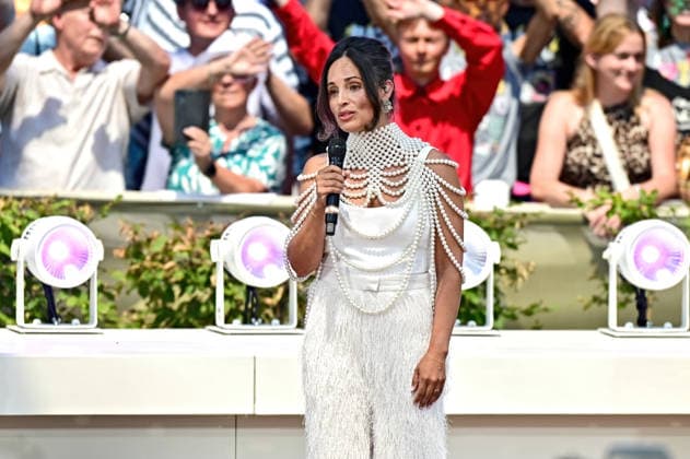 ZDF - Fernsehgarten. Sängerin Emilia Rydberg Mitiku während der ZDF - Unterhaltungsshow Fernsehgarten am 12.07.2026 in Mainz. 20260712MWI134224 *** ZDF Fernsehgarten singer Emilia Rydberg Mitiku during the ZDF entertainment show Fernsehgarten on July 12, 2026, in Mainz 20260712MWI134224