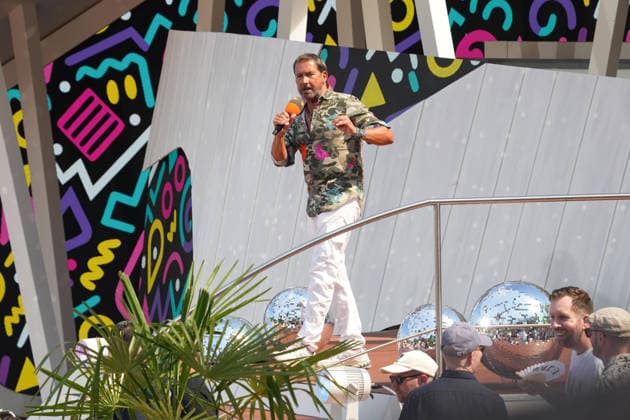 ZDF-Fernsehgarten 2026. Markus Schöffl im ZDF Fernsehgarten mit dem Motto 90er Party am 12.07.2026 in Mainz. Mainz ZDF Fernsehgarten Rheinland-Pfalz *** ZDF Fernsehgarten 2026: Markus Schöffl on ZDF Fernsehgarten with the theme 90s Party on July 12, 2026, in Mainz, Rhineland-Palatinate, ZDF Fernsehgarten
