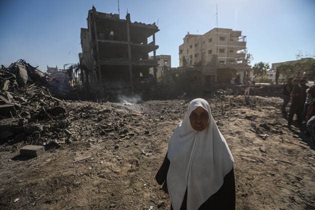 Israeli attacks on Gaza continue in violation of the ceasefire GAZA CITY, GAZA, PALESTINE - JULY 12: Palestinians inspect the widespread destruction in the area caused by an unmanned aerial vehicle (UAV) strike where the Israeli army targeted several buildings with an UAV on Industrial Street in western Gaza City, Gaza, Palestine, on July 12, 2026. Bilal Osama Anadolu Gaza City Gaza. Editorial use only. Please get in touch for any other usage.  Copyright: x2026xAnadoluxBilalxOsamax