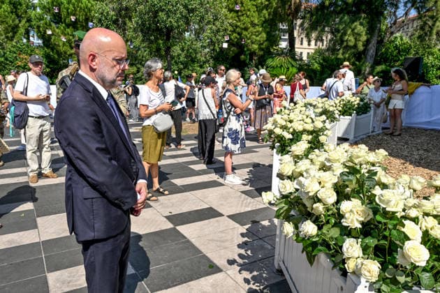 Philippe Pradal, former mayor of Nice (2016–2017) Commemorative silent march in honor of the victims of the July 14, 2016, attack on the Promenade des Anglais in Nice, on July 12, 2026. The city of Nice and various victims’ associations organized a march that began near Lenval Hospital, where the truck used in the attack began its rampage in 2016, killing 86 people and injuring more than 400. The procession stopped in front of the memorial sculpture *L’Ange de la Baie*, created by Jean Marie Fondacaro, to lay wreaths before proceeding to the Albert I Garden, where everyone was able to place a white rose in front of the bandstand. The mayor of Nice, E. Ciotti, along with his partner O. Péraldi, the Prefect of the Alpes-Maritimes, L. Houttia  Copyright: xBrunoxBebertx xBestimagexBrunoxBebertx xBestimagex