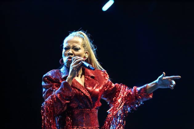 Maxine Jones von der Band En Vogue bei einem Konzert in der Uber Eats Music Hall in Berlin, 12. Juli 2026. En Vogue Konzert Berlin *** Maxine Jones of the band En Vogue at a concert at the Uber Eats Music Hall in Berlin, July 12, 2026 En Vogue Concert Berlin