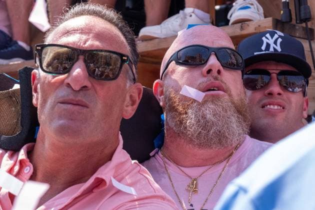 July 12, 2026, New York, New York, USA: The Ã¢â‚¬oeDancing of the GiglioÃ¢â‚¬Â is an annual event, held in Williamsburg, Brooklyn in front of Our Lady of Mount Carmel. The Italian community takes part in a 139 year old tradiontion celebration heritage, faith and culture. New York USA - ZUMAp288 20260712_znp_p288_003 Copyright: xSyndixPilarx