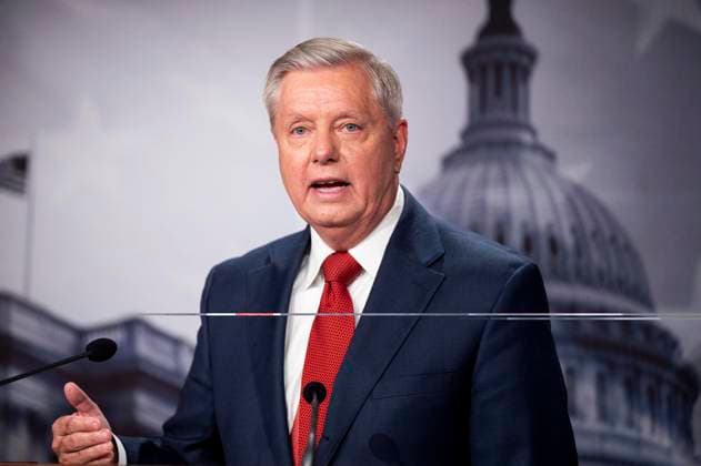 July 12, 2026: Sen. LINDSEY GRAHAM (R-SC), who was elected to the Senate in 2002 and was a close political ally of President Trump, has died, his office confirmed early Sunday. He was 71. FILE PHOTO SHOT ON: April 14, 2021, Washington, District of Columbia, USA: U.S. Senator LINDSEY GRAHAM (R-SC) speaking about the president s decision to withdraw from Afghanistan. Washington USA - ZUMAb161 20210414_zap_b161_003 Copyright: xMichaelxBrochsteinx