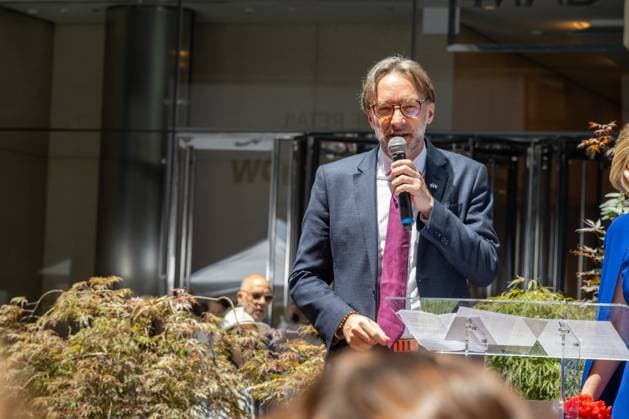 RECORD DATE NOT STATED People celebrate Bastille Day in New York (NEW) People celebrate Bastille Day in New York. July 12, 2026, New York, New York, USA: Cedrik Fouriscot, Consul General of France in New York, attends during the annual Bastille Day celebration on Madison Avenue, on July 12, 2026 in New York City. (Credit: M10s TheNews2)(Foto: M10S Thenews2 imago images) People celebrate Bastille Day in New York  Copyright: xM10sx