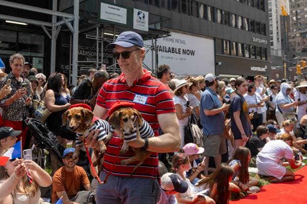 RECORD DATE NOT STATED People celebrate Bastille Day in New York (NEW) People celebrate Bastille Day in New York. July 12, 2026, New York, New York, USA: People participate in dog show during the annual Bastille Day celebration on Madison Avenue, on July 12, 2026 in New York City. (Credit: M10s TheNews2)(Foto: M10S Thenews2 imago images) People celebrate Bastille Day in New York  Copyright: xM10sx