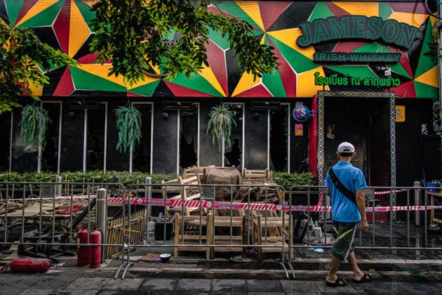 Fire at Bangkok pub kills 27, leaves 22 in critical condition BANGKOK, THAILAND – JULY 13: A view of the damage at a pub following a deadly fire in Bangkok s Chatuchak district, Thailand, on July 13, 2026. At least 27 people were killed and 63 others injured, including 22 in critical condition, after a fire rapidly engulfed the crowded nightlife venue shortly before midnight. Authorities said most victims died from smoke inhalation, while the cause of the blaze remains under investigation. Wissarut Weerasopon Anadolu Bangkok Thailand. Editorial use only. Please get in touch for any other usage.  Copyright: x2026xAnadoluxWissarutxWeerasoponx