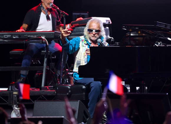 Michel Polnareff In Central Park Concert In Celebration of Bastille Day - NYC French iconic singer Michel Polnareff is singing during a rare performance at Bastille Day concert in Central Park, New York on July 12, 2026. Photo by Charles Guerin ABACAPRESS.COM New York City NY United States  Copyright: xGuerinxCharles ABACAx