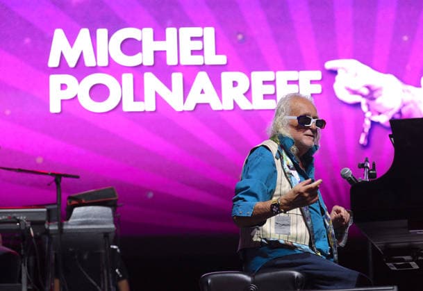 Michel Polnareff In Central Park Concert In Celebration of Bastille Day - NYC French iconic singer Michel Polnareff is singing during a rare performance at Bastille Day concert in Central Park, New York on July 12, 2026. Photo by Charles Guerin ABACAPRESS.COM New York City NY United States  Copyright: xGuerinxCharles ABACAx