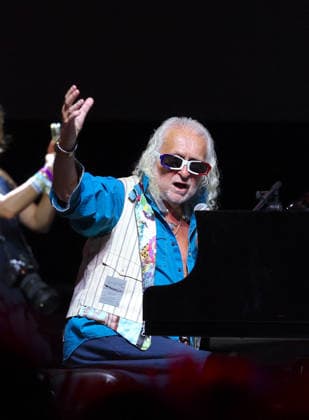 Michel Polnareff In Central Park Concert In Celebration of Bastille Day - NYC French iconic singer Michel Polnareff is singing during a rare performance at Bastille Day concert in Central Park, New York on July 12, 2026. Photo by Charles Guerin ABACAPRESS.COM New York City NY United States  Copyright: xGuerinxCharles ABACAx