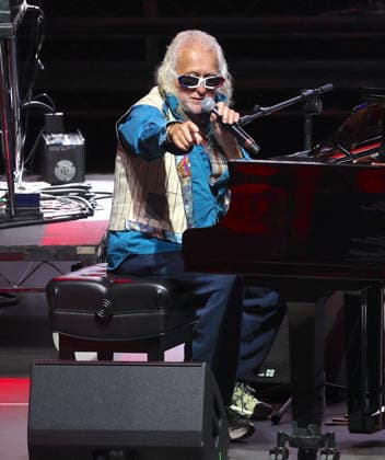 Michel Polnareff In Central Park Concert In Celebration of Bastille Day - NYC French iconic singer Michel Polnareff is singing during a rare performance at Bastille Day concert in Central Park, New York on July 12, 2026. Photo by Charles Guerin ABACAPRESS.COM New York City NY United States  Copyright: xGuerinxCharles ABACAx