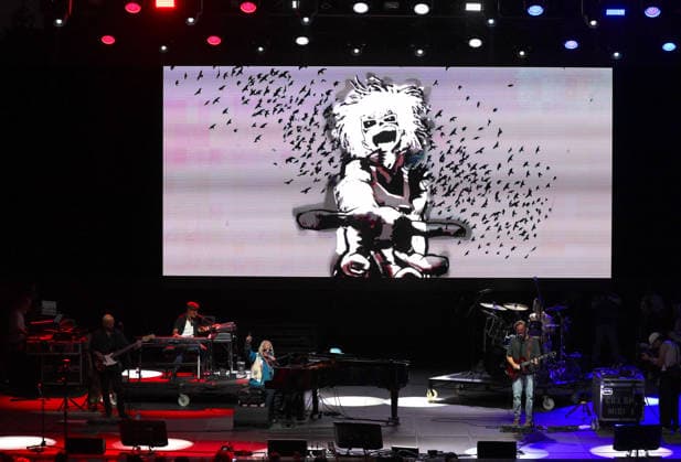 Michel Polnareff In Central Park Concert In Celebration of Bastille Day - NYC French iconic singer Michel Polnareff is singing during a rare performance at Bastille Day concert in Central Park, New York on July 12, 2026. Photo by Charles Guerin ABACAPRESS.COM New York City NY United States  Copyright: xGuerinxCharles ABACAx