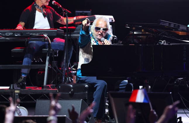 Michel Polnareff In Central Park Concert In Celebration of Bastille Day - NYC French iconic singer Michel Polnareff is singing during a rare performance at Bastille Day concert in Central Park, New York on July 12, 2026. Photo by Charles Guerin ABACAPRESS.COM New York City NY United States  Copyright: xGuerinxCharles ABACAx