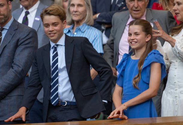 The Prince and Princess of Wales, Prince George and Princess Charlotte attend the Wimbledon Mens™ Singles Final The Prince and Princess of Wales, Prince George and Princess Charlotte attend the Wimbledon Mens™ Singles Final at the All England Lawn Tennis and Croquet Club, Wimbledon, London, UK, on the 12th July 2026. Wimbledon The All England Lawn Tennis and Croquet Club London United Kingdom  WHA-0831
