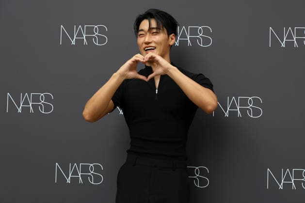 k-pop and film stars attend nars beauty pop-up in seoul, South Korea San of South Korean boy band ATEEZ poses during a pop-up store event for NARS Insatiable Liquid Blush at Musinsa Megastore Seongsu in Seoul, South Korea, on July 13, 2026. Seoul South Korea  Copyright: xMatrixxImages JungxUi-Chelx