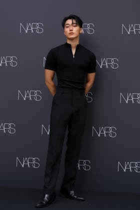 k-pop and film stars attend nars beauty pop-up in seoul, South Korea San of South Korean boy band ATEEZ poses during a pop-up store event for NARS Insatiable Liquid Blush at Musinsa Megastore Seongsu in Seoul, South Korea, on July 13, 2026. Seoul South Korea  Copyright: xMatrixxImages JungxUi-Chelx