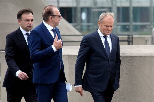 RECORD DATE NOT STATED Warszawa CNK 13.07.2026 Ogloszenie przez Donalda Tuska siedziby Centrum Europejskiej Agencji Kosmicznej w Polsce Warsaw, Copernicus Science Centre, July 13, 2026: Announcement by Donald Tusk regarding the location of the European Space Agency centre in Poland N Z Andrzej Domanski, Josef Aschbacher, Donald Tusk FOT.TEDI NEWSPIX.PL NEWSPIX.PL --- newspix.pl 
