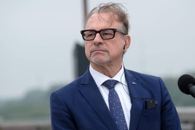 RECORD DATE NOT STATED Warszawa CNK 13.07.2026 Ogloszenie przez Donalda Tuska siedziby Centrum Europejskiej Agencji Kosmicznej w Polsce Warsaw, Copernicus Science Centre, July 13, 2026: Announcement by Donald Tusk regarding the location of the European Space Agency centre in Poland N Z dyrektor generalny Europejskiej Agencji Kosmicznej Josef Aschbacher FOT.TEDI NEWSPIX.PL NEWSPIX.PL --- newspix.pl 
