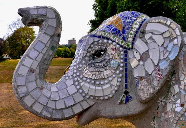 Trunks Across The Thames Your Majesty in Windsor Great Park. Trunks across the Thames is Thames Hospice™s very first art trail which will see businesses, schools, community groups and artists unite to create a free, fun, family-friendly trail of discovery for the local community to explore and enjoy. The majestic herd will be marching between 13th July to 13th September 2026! The herd of individually designed magnificent elephant sculptures will bring vibrancy, colour and creative artistry, transforming the streets, parks and open spaces of Slough, Eton and Windsor into a glorious open-air gallery., Credit:Geoffrey Swaine Geoff Swaine - B4563 Avalon UK, Berkshire, Windsor  Copyright: xGeoffreyxSwainex xGeoffxSwainex-xB4563x xAvalonx 1116315355