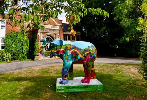Trunks Across The Thames Stroll Through The Goat Park a tribute to Windsor Great Park by Laurie King. Trunks across the Thames is Thames Hospice™s very first art trail which will see businesses, schools, community groups and artists unite to create a free, fun, family-friendly trail of discovery for the local community to explore and enjoy. The majestic herd will be marching between 13th July to 13th September 2026! The herd of individually designed magnificent elephant sculptures will bring vibrancy, colour and creative artistry, transforming the streets, parks and open spaces of Slough, Eton and Windsor into a glorious open-air gallery., Credit:Geoffrey Swaine Geoff Swaine - B4563 Avalon UK, Berkshire, Windsor  Copyright: xGeoffreyxSwainex xGeoffxSwainex-xB4563x xAvalonx 1116315771