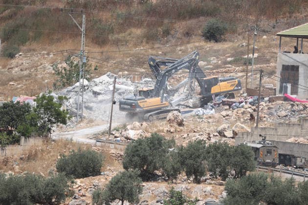 Israel demolishes Palestinian home in the West Bank SALFIT, WEST BANK, PALESTINE - JULY 13: Israeli forces demolish the home of Palestinian Hasan al-Rinawi with a bulldozer and heavy machinery alleging it was built without a permit in the village of Kufr al Dik, west of Salfit in the West Bank, Palestine, on July 13, 2026. Issam Rimawi Anadolu Salfit West Bank. Editorial use only. Please get in touch for any other usage.  Copyright: x2026xAnadoluxIssamxRimawix