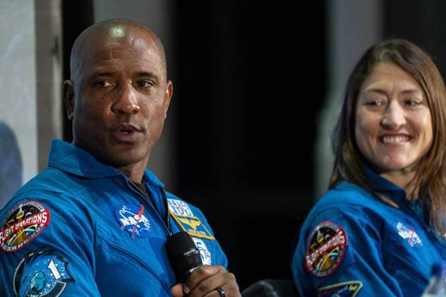 NOORDWIJK - Astronaut Victor Glover during a press conference at ESTEC, the Dutch facility of the European Space Agency (ESA). The four astronauts flew around the moon in April during the Artemis II flight. LINA SELG ANP netherlands out - belgium out  Copyright: xx x563461665x originalFilename: 563461665.jpg