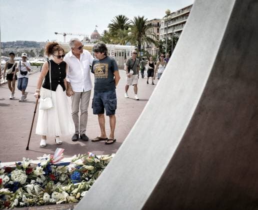 10TH ANNIVERSARY OF THE NICE ATTACK PHOTOPQR NICE MATIN Frantz Bouton July 13, 2026 10 years since the Nice attack on July 14, 2016 Promenade des Anglais, near the Palais de la Méditerranée Patrick Sergent and the family of Adelaide, the young Australian woman he had saved On July 14, 2016, Patrick Sergent accompanied and looked after young Adelaide, who was seriously injured by the terrorist’s truck in 2025; he visited her in Australia, and he promised he would be there in 2026 to welcome her back to Nice. Nice, France, July 13, 2026 Commemoration of the 10th anniversary of the Nice attack 86 dead and hundreds injured An attack carried out with a heavy truck while people were enjoying the Bastille Day celebrations On July 14, 2016, Patric  Copyright: xPHOTOPQR NICExMATIN MAXPPPxFrantzxBoutonx 20260713NIM4555 20260713NIM4379
