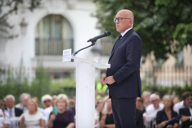 10TH ANNIVERSARY COMMEMORATION OF THE NICE ATTACK PHOTOPQR NICE MATIN Frantz Bouton July 13, 2026 Villa Masséna Interfaith ceremony in tribute to the victims of July 14, 2016 Eric Ciotti, Mayor of Nice, France, July 13, 2026 Commemoration of the 10th anniversary of the Nice attack 86 dead and hundreds injured An attack carried out with a heavy truck while people were enjoying the Bastille Day celebrations interfaith ceremony France  Copyright: xPHOTOPQR NICExMATIN MAXPPPxFrantzxBoutonx 20260713NIM4555 20260713NIM4562