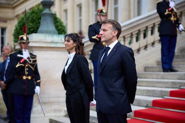 Zelenskyy visits Paris for the Integrated Anti-Ballistic Missile Coalition meeting and the summit of the Coalition of the Willing President of France Emmanuel Macron awaits the arrival of the President of Ukraine Volodymyr Zelenskyy in Paris ahead of the Integrated Anti-Ballistic Missile Coalition meeting and the summit of the Coalition of the Willing on 13 July 2026, Credit:Office of the President of Ukraine B66 Avalon Paris, France  Copyright: xOfficexofxthexPresidentxofxUkrainex xB66x xAvalonx 1116360453