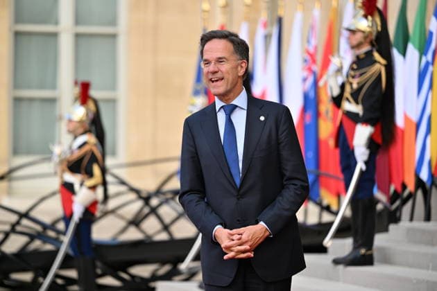 Coalition of the Willing Leaders Summit on Ukraine PARIS, FRANCE - JULY 13: NATO Secretary General Mark Rutte arrives for a dinner of the Coalition of the Willing on Ukraine at The Elysee Presidential Palace in Paris, France, on July 13, 2026. Mustafa Yalcin Anadolu Paris France. Editorial use only. Please get in touch for any other usage.  Copyright: x2026xAnadoluxMustafaxYalcinx
