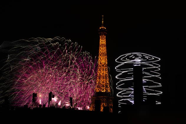 NEWS: Illustration du feu d™artifice de la tour Eiffel lors de la fÃªte naionale 2026 - 13 07 2026 Illustration du feu d™artifice ParisFrance  Copyright: xBaptistexAutissierx