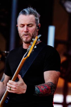 Creed Closes out Rockin Thunder Edmonton in True Rock Style in Canada - 12 Jul 2026 Brian Marshall, rhythm guitarist for Creed performs at Rockin Thunder in Edmonton. Edmonton Canada Copyright: xRonxPalmerx xSOPAxImagesx 2026_07_12Creed850251