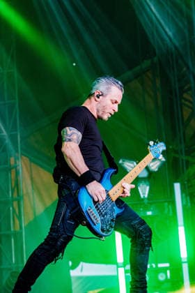 Creed Closes out Rockin Thunder Edmonton in True Rock Style in Canada - 12 Jul 2026 Brian Marshall, rhythm guitarist for Creed performs at Rockin Thunder in Edmonton. Edmonton Canada Copyright: xRonxPalmerx xSOPAxImagesx 2026_07_12Creed850452