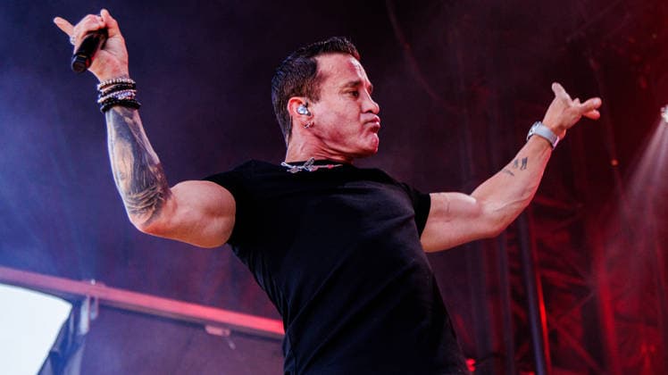 Creed Closes out Rockin Thunder Edmonton in True Rock Style in Canada - 12 Jul 2026 Scott Stapp, Lead singer for Creed performs at Rockin Thunder in Edmonton. Edmonton Canada Copyright: xRonxPalmerx xSOPAxImagesx 2026_07_12Creed851848