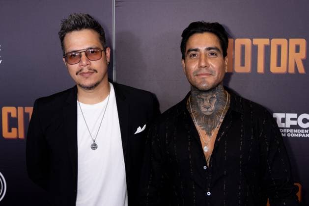 Auggie Pajones, Joel Moscoso at arrivals for MOTOR CITY Premiere, MoMA The Museum of Modern Art, New York, NY, July 13, 2026. Photo By: Ryan Billings Everett Collection MOTOR CITY Premiere PUBLICATIONXNOTxINxCANxCHNxFRAxITAxJPNxNORxPOLxRUSxESPxUKxUSA