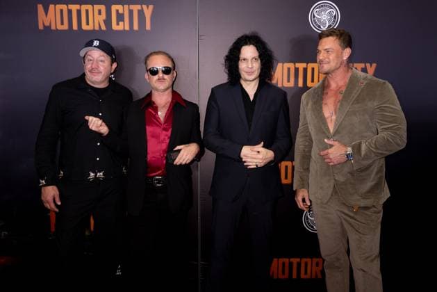 Potsy Ponciroli, Ben Foster, Jack White, Alan Ritchson at arrivals for MOTOR CITY Premiere, MoMA The Museum of Modern Art, New York, NY, July 13, 2026. Photo By: Ryan Billings Everett Collection MOTOR CITY Premiere PUBLICATIONXNOTxINxCANxCHNxFRAxITAxJPNxNORxPOLxRUSxESPxUKxUSA