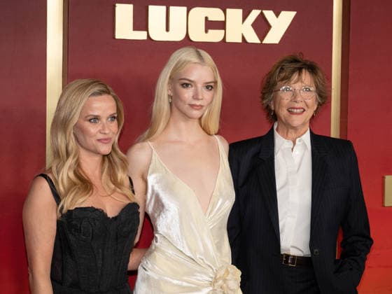 July 13, 2026, West Hollywood, California, USA: American actress and producer REESE WITHERSPOON, 50, actress ANYA TAYLOR-JOY, 30, and American actress ANNETTE BENING, 68, attend Apple TV s Lucky Red Carpet. West Hollywood USA  - ZUMAb173 20260713_aap_b173_021 Copyright: xBillyxBennightx