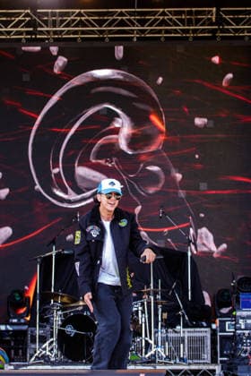 July 12, 2026, Edmonton, Alberta, Canada: Chris Whirth, (lead singer) from Alberta based band, Chilio performs at Rockin Thunder in Edmonton and winning a spot on the main stage in Battle of the Bands. Calgary Based Rock Band, Chilio won the Battle of the Bands which included a spot on the Main Stage at Rockin Thunder Edmonton opening for Creed on Day 2 of the Festival Edmonton Canada - ZUMAs197 20260712_aaa_s197_430 Copyright: xRonxPalmerx