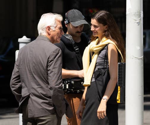 Filming on Asymmetry set Featuring: Richard Gere, Diana Silvers Where: New York, New York, United States When: 13 Jul 2026 Credit: Janet Mayer INSTARimages.com EDITORIAL USE ONLY. NOT FOR USE BY NEWSPAPERS BASED IN THE UK. Copyright: xx instar55848477