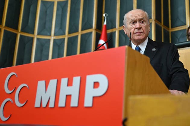 Turkiye s Nationalist Movement Party (MHP) Group Meeting ANKARA, TURKIYE - JULY 14: Nationalist Movement Party (MHP) Chairman Devlet Bahceli delivers a speech during his party’s parliamentary group meeting at the Turkish Grand National Assembly in Ankara, Turkiye on July 14, 2026. Rasit Aydogan Anadolu Ankara Turkey. Editorial use only. Please get in touch for any other usage.  Copyright: x2026xAnadoluxRasitxAydoganx