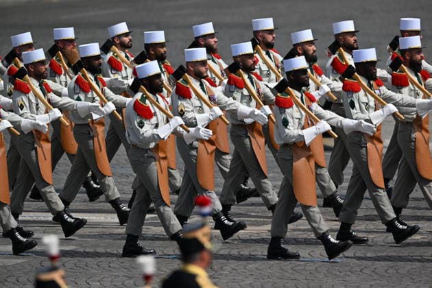 Bastille Day military parade in Paris PARIS, FRANCE - JULY 14: Military parade held during the traditional Bastille Day military parade on the Place de la Concorde in Paris, France on July 14, 2026. Mustafa Yalcin Anadolu Paris France. Editorial use only. Please get in touch for any other usage.  Copyright: x2026xAnadoluxMustafaxYalcinx